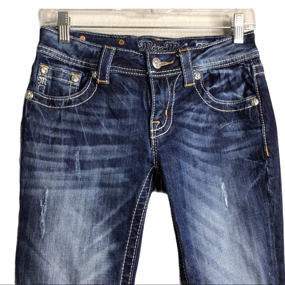 Miss Me Dark Wash Mid-rise Jeans - Picture 4 of 6